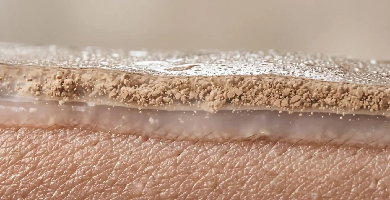 Démonstration visuelle de l'application en couches pour une tenue maximale du maquillage